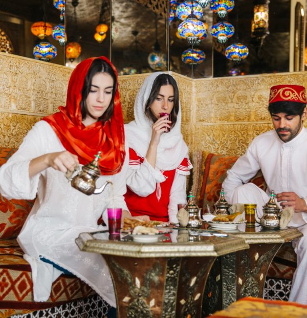 Dubai: Premium Red Dunes, Al Khayma Camp & 3-Cuisine Dinner-Shared Tour with VIP Food Service